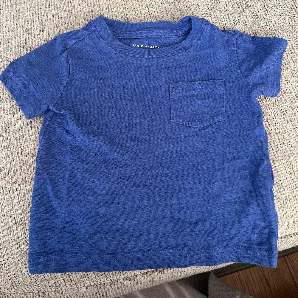 Janie and Jack Classic Blue Short Sleeve Tee